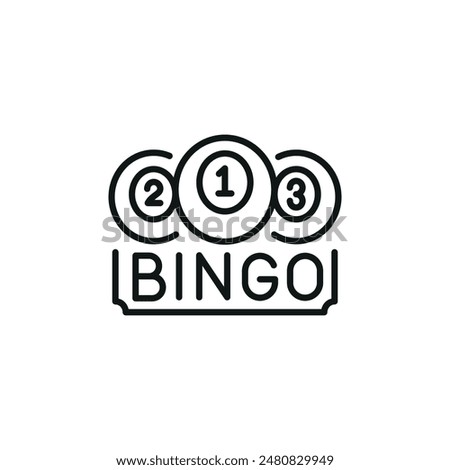 Bingo Icon. Simple bingo icon for social media, app, and web design. Vector illustration.