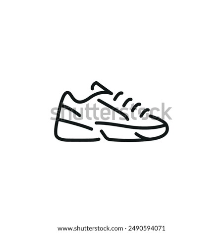 Men sneakers icon. Simple men sneakers icon for social media, app, and web design. Vector illustration.