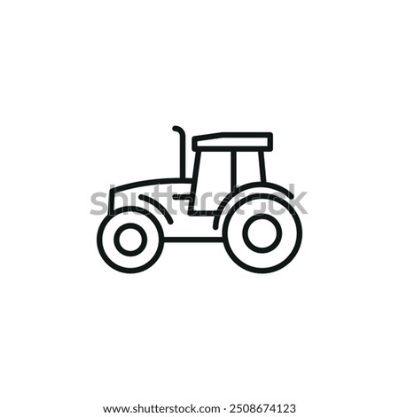 Tractor icon. Simple tractor icon for social media, app, and web design. Vector illustration