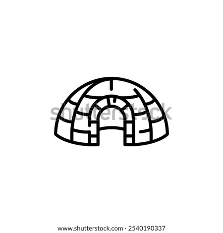 Igloo icon. Simple igloo icon for social media, app, and web design. Vector illustration.