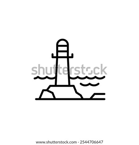 Similar – Image, Stock Photo Lighthouse from the pilot island Schleimünde