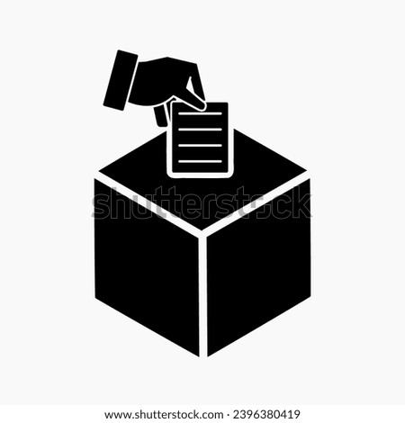 voting booth symbol. general elections. voting icon