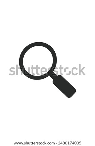 vector icon of magnifying glass for research.  research icon