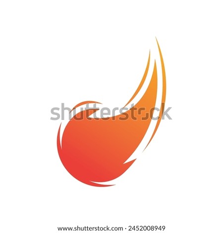 meteor logo vector template design