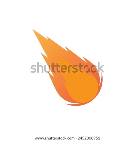 meteor logo vector template design