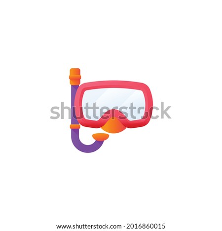 snorkling Icon Isolated On White Background