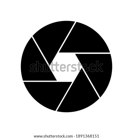 Diaphragm icon isolated on white background. Vector illustration