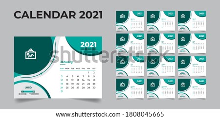 2021 desk calendar, desk calendar template 2021, 2021 corporate desk calendar, 2021 creative desk calendar