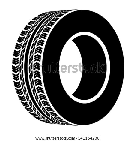 Vector Black Terrain Tyre Symbol - 141164230 : Shutterstock