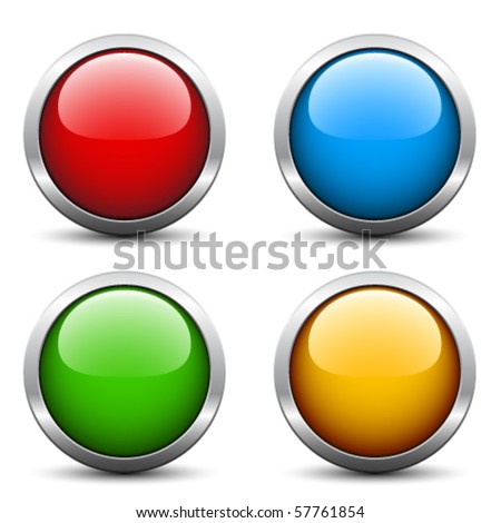 Vector glossy buttons