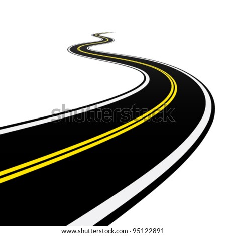 vector winding road