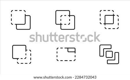 Pathfinder Tools Interfaces grid ruler layer icon in different style vector illustration. Layer vector icons designed in filled, outline, line and stroke style can be used for web, mobile, UI