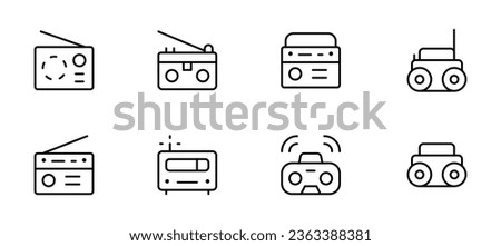 Radio icon vector,
solid logo
illustration.
Editable Stroke.
and Suitable for
Web Page, Mobile
App, UI, UX design.