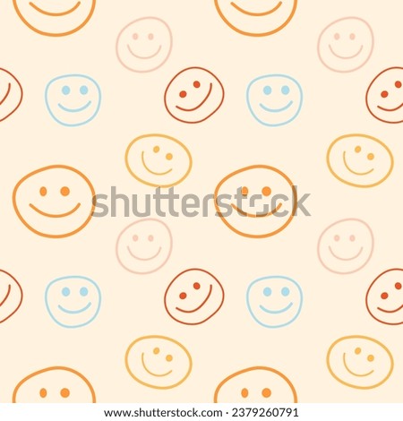 Similar – Image, Stock Photo Pink smiley or happy monster on a foggy day on a tree stump in front of the entrance to Park Babelsberg