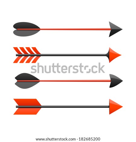 Bow Arrows. Vector. - 182685200 : Shutterstock