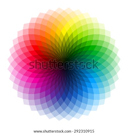 Color wheel. Vector.