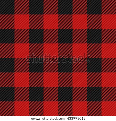 Lumberjack plaid seamless pattern vector illustration
