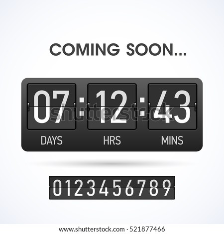 Coming soon countdown website timer template