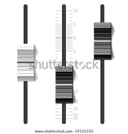 Mixing console. Vector illustration.