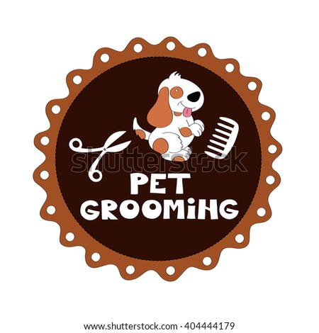 Pet Grooming Vector Illustration - 404444179 : Shutterstock