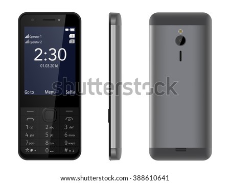Nokia 230 Dual SIM phone running on Series 30+, equipped with LCD Transmissive display that displays up to 65 thousand colors, with a diagonal of 2.8