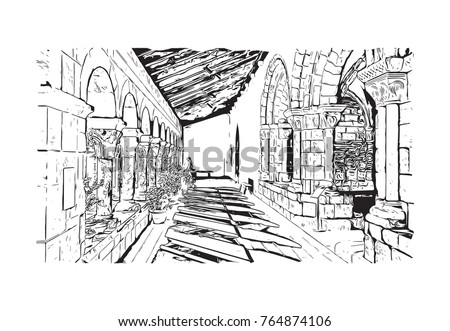 Sketch illustration of The Metropolitan Museum of Art, colloquially 