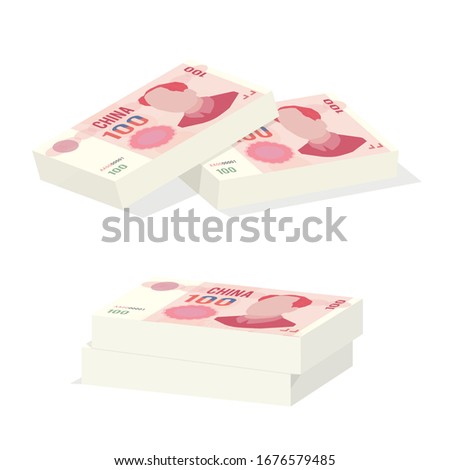 Stack of money notes currency