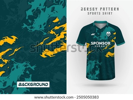 mockup of jersey black and green, sports jersey background, soccer jersey, running jersey, outdoor workout, sport pattern.