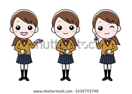 Similar – Image, Stock Photo girl in uniform with sickle in her hand and indicated cutting of the neck