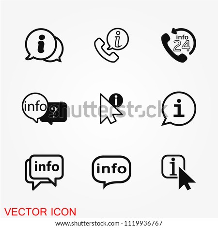 Info icon vector