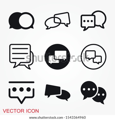Comunication icon. Data Comunication Icon Collection icon vector symbol