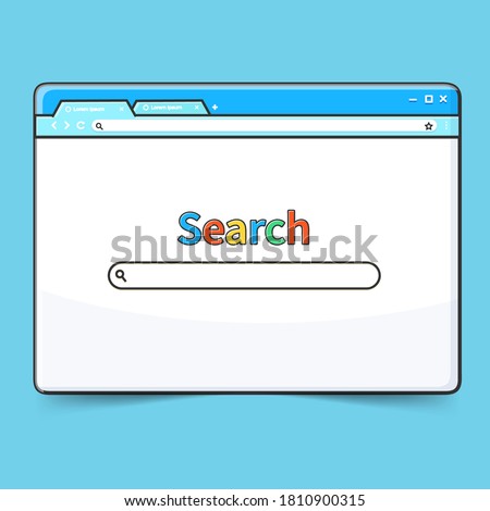 browser element with search engine interface bar