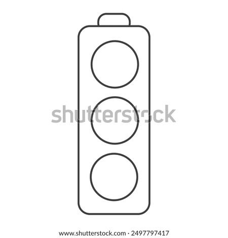 Traffic lights icon set. Coloured traffic light in glyph. Filled semaphore symbol. Traffic lights collection in glyph. Stock vector illustration. Simple traffic light icon, green, yellow and red light