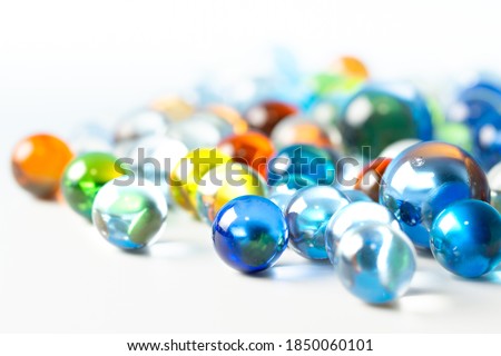 Similar – Image, Stock Photo Colorful glass marbles
