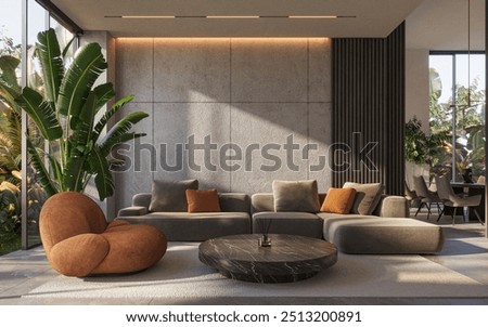 Similar – Image, Stock Photo Interior of a modern new double bed hotel bedroom