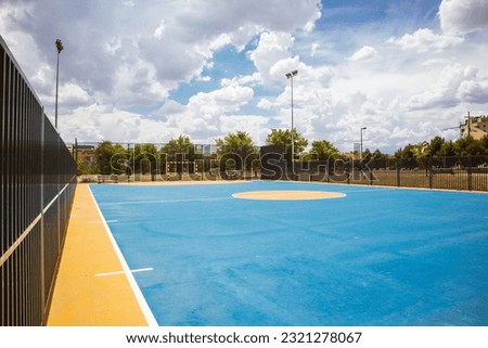 Similar – Image, Stock Photo Urban basketball court without people