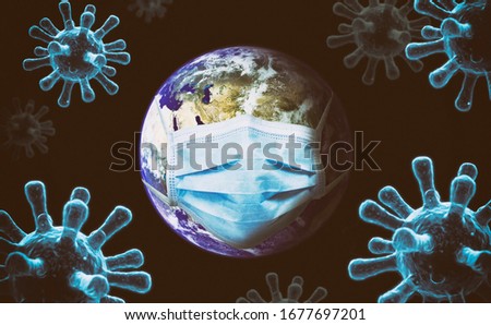 Similar – Image, Stock Photo Corona Planet corona