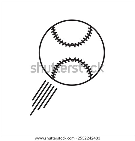 Tenis ball icon outline vector