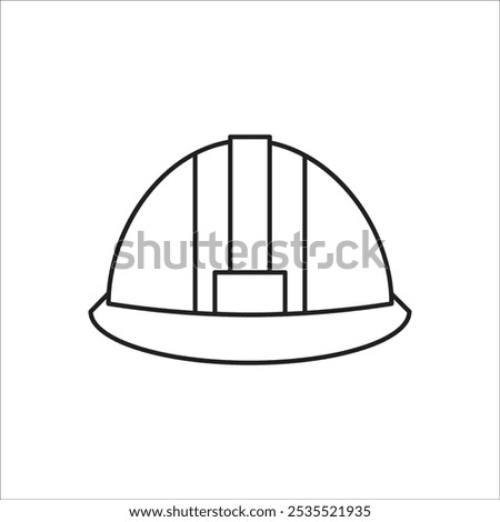 Hard hat stok icon vector outline