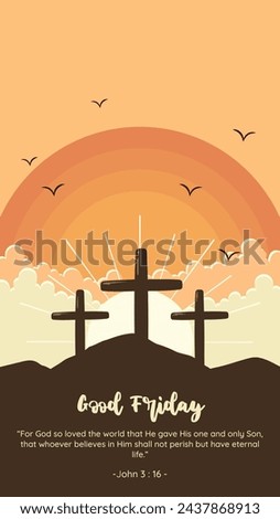 An illustration about good friday, holy vector design for poster, banner, etc.