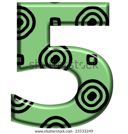 Font Number Five Stock Photo 23533249 : Shutterstock