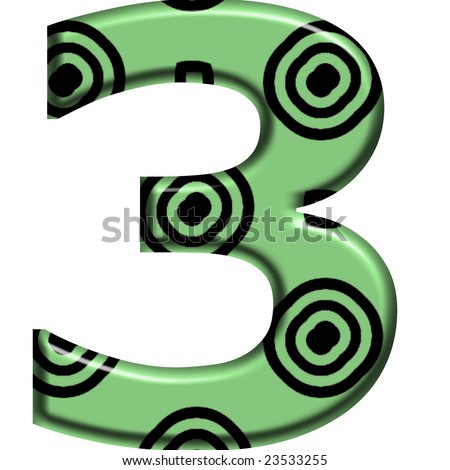 Font Number Three Stock Photo 23533255 : Shutterstock