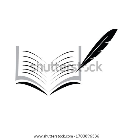 Book logo design vector stock