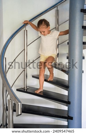 Similar – Image, Stock Photo spiral staircase Girl Body