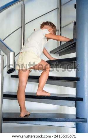 Similar – Image, Stock Photo spiral staircase Girl Body