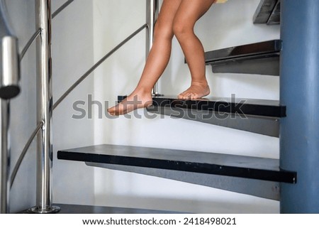 Similar – Image, Stock Photo spiral staircase Girl Body