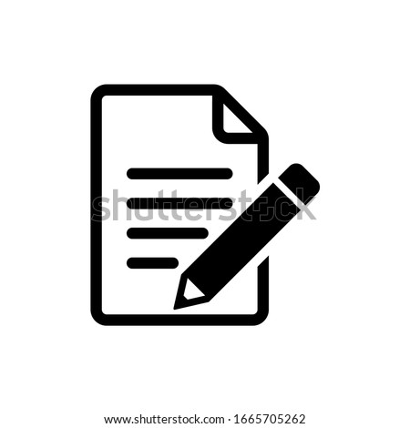 Edit file icon, sign up Icon vector illustration