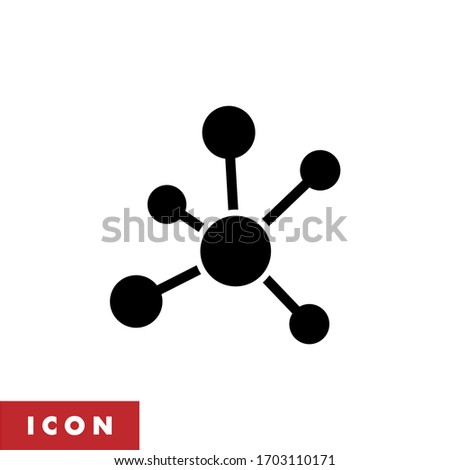 Business Network icon vector. Structure icon