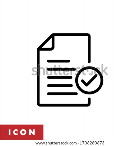 Document icon vector. Paper icon illustration