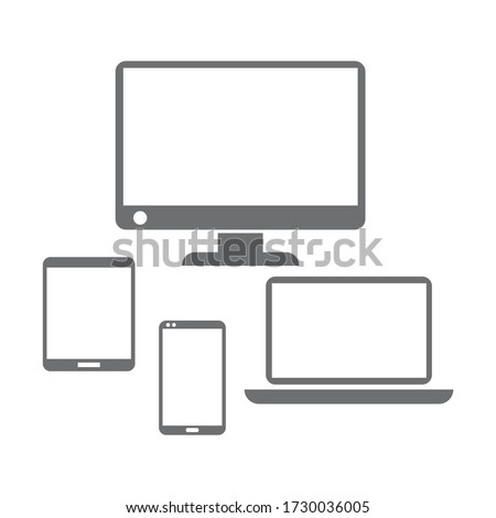 Devices icon design isolated on white background